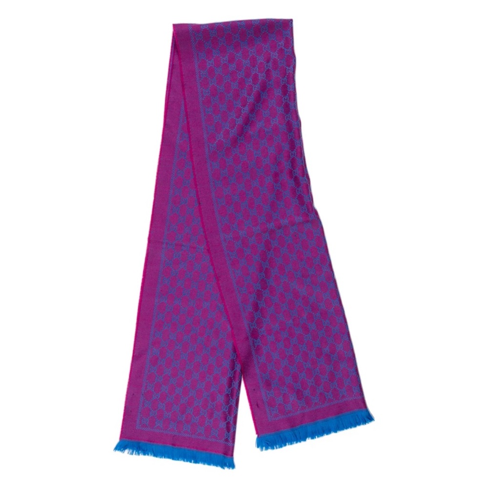 GUCCI wool printed scarf